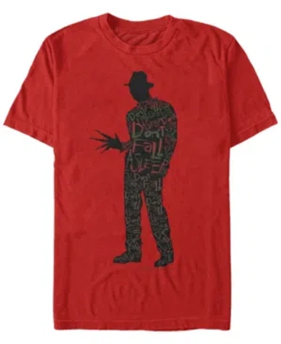 Fifth Sun Nightmare On Elm Street Dont Sleep Men's Short Sleeve T-shirt In Red