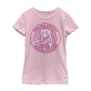 Fifth Sun Princess Peach Little & Big Kid Girls Crew Neck Short Sleeve Slim Fit Super Mario Graphic T-shirt In Pink