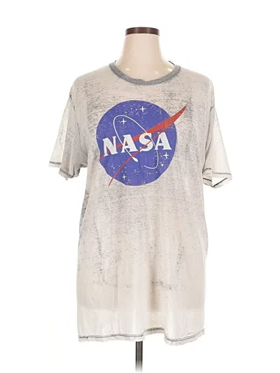 Pre-owned Fifth Sun Short Sleeve T-shirt In Silver