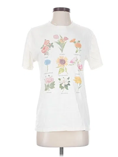 Pre-owned Fifth Sun Short Sleeve T-shirt In White