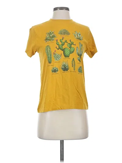 Pre-owned Fifth Sun Short Sleeve T-shirt In Yellow