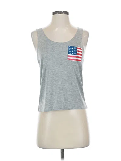 Pre-owned Fifth Sun Sleeveless Top Gray Scoop Neck Tops