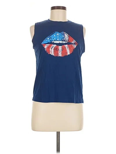 Pre-owned Fifth Sun Sleeveless T-shirt In Blue
