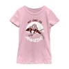 Fifth Sun Spider-man: Across The Spider-verse Little & Big Kid Girls Crew Neck Short Sleeve Regular Fit Marvel In Pink