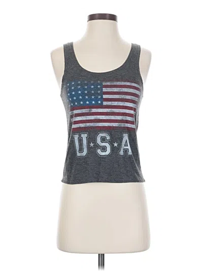 Pre-owned Fifth Sun Tank Top Gray Halter Neckline Tops
