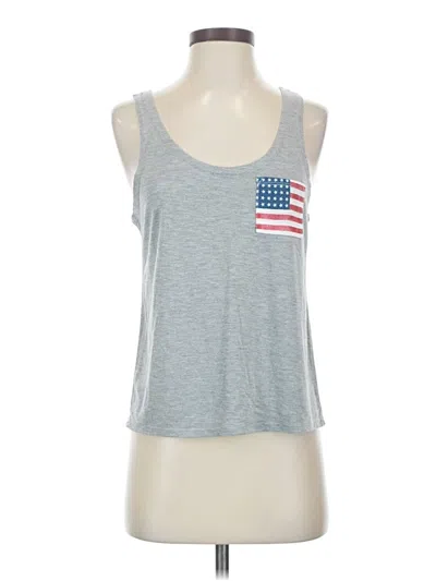 Pre-owned Fifth Sun Tank Top Gray Strapless Neckline Tops
