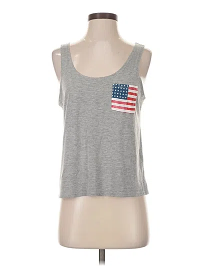 Pre-owned Fifth Sun Tank Top Gray Strapless Neckline Tops