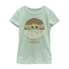 Fifth Sun The Child Bassinet Little & Big Kid Girls Crew Neck Short Sleeve Slim Fit Star Wars Graphic T-shirt In Green