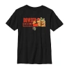 Fifth Sun The Super Mario Bros. Movie Little & Big Kid Boys Crew Neck Short Sleeve Regular Fit Super Mario Gra In Black