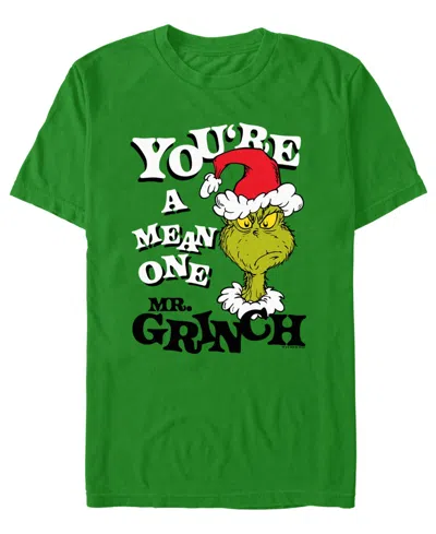 Fifth Sun Women's You're A Mean One Mr. Grinch Graphic Crewneck T-shirt In Kelly