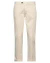 Fiftieth Man Pants Beige Size 30 Cotton, Elastane