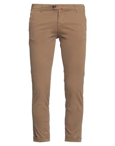 FIFTIETH FIFTIETH MAN PANTS KHAKI SIZE 40 COTTON, ELASTANE