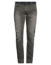 Fifty Four Man Pants Grey Size 34 Cotton, Elastane In Black