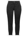 Fifty Four Woman Cropped Pants Black Size 28 Cotton, Elastane