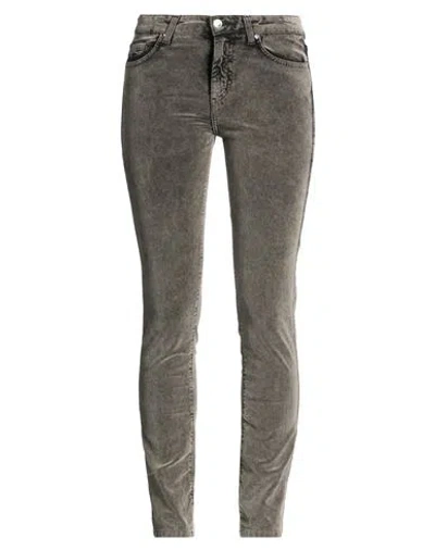 Fifty Four Woman Pants Charcoal Size 26 Cotton, Elastane In Gray