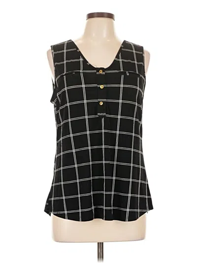 Pre-owned Fifty Street Sleeveless Blouse In Black