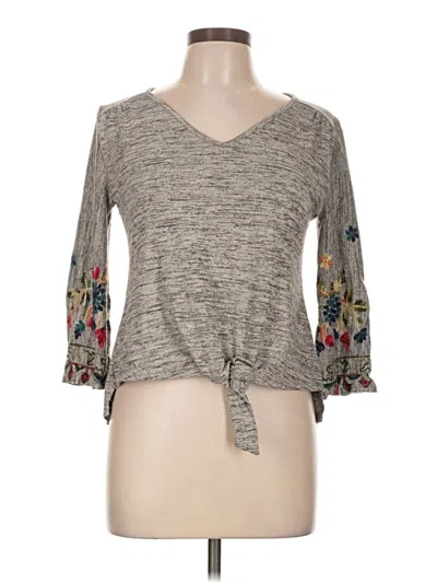 Pre-owned Fig And Flower Cardigan Sweater In Gray