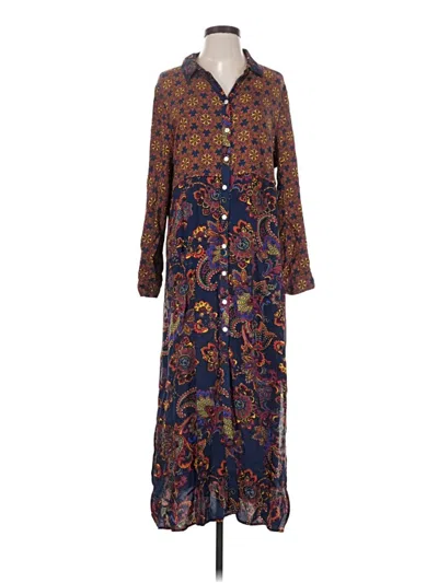 Fig And Flower Casual Dress In Brown