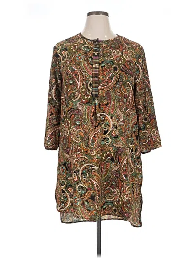 Pre-owned Fig And Flower Kimono In Brown