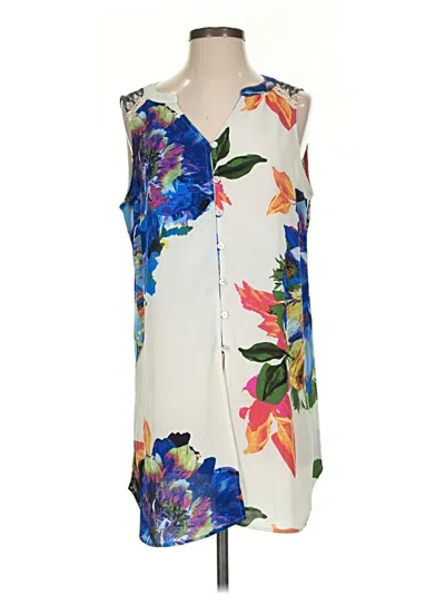 Pre-owned Fig And Flower Sleeveless Blouse In Ivory