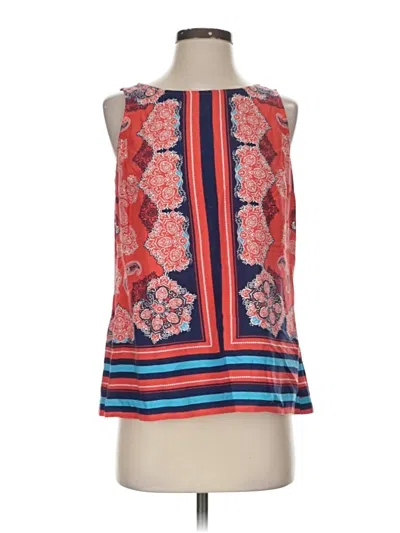 Pre-owned Fig And Flower Sleeveless Blouse In Red
