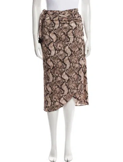 Pre-owned Figue Animal Print Mini Dress W/ Tags In Neutral