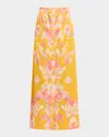 Figue Bastien Button-front Silk Maxi Skirt