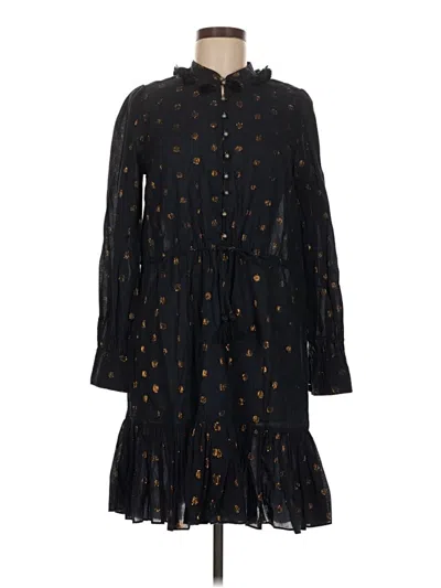 Pre-owned Figue Casual Dress In Black