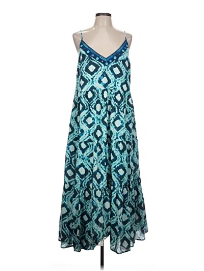 Pre-owned Figue Casual Dress In Blue