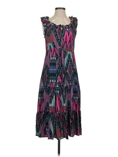 Pre-owned Figue Casual Dress In Purple