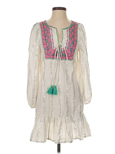 Pre-owned Figue Casual Dress In White