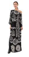 Figue Christy Dress Ornamental Tapestry Onyx Black In Black