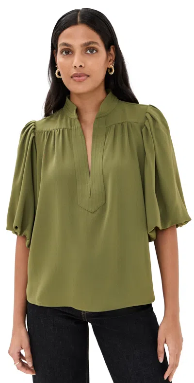 Figue Dani Top Woodland Green