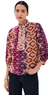 Figue Danilia Top Graduated Ikat Multi In Brown