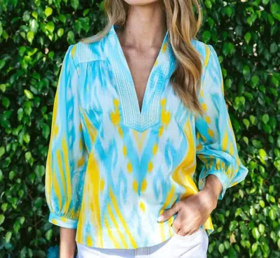 Figue Danilia Top In Tropical Blue