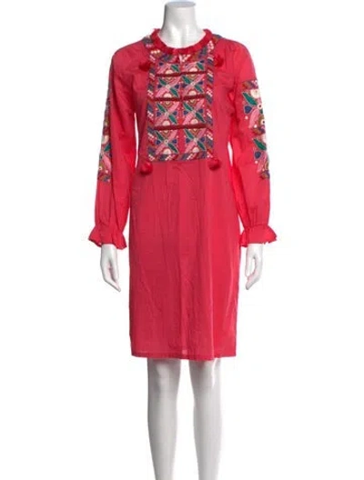 Pre-owned Figue Graphic Print Knee-length Dress In Multi