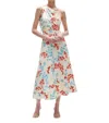 Figue Isla Skirt In Wispy Floral Cream In Beige