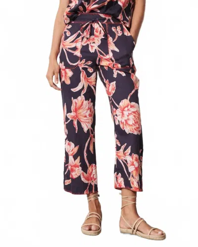 Figue Jolie Floral Sketch Pant In Royal Dusk In Blue