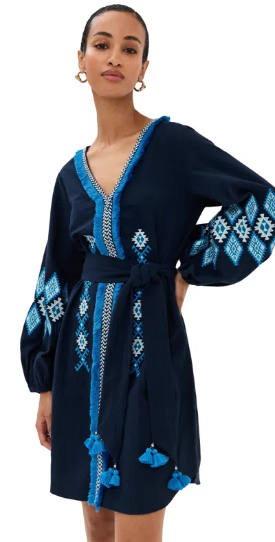 Figue Judith Dress True Navy In Blue