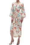 Figue Kyle Dress In Wispy Floral Cream In Multi