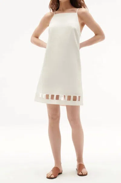 Figue Leonie Dress In Chalk In White