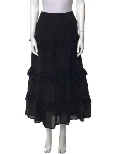 Pre-owned Figue Long Skirt In Blue