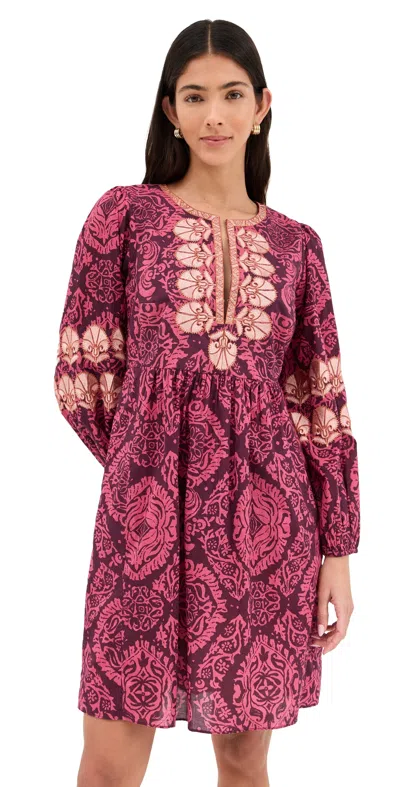 Figue Lucie Dress Ornamental Tapestry Mulberry In Multi