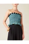 Figue Lyra Tube Top In Blue In Blue