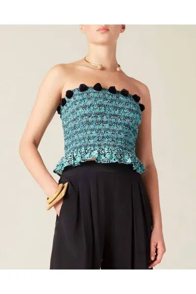 Figue Lyra Tube Top In Blue