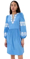 Figue Madeline Dress Surf Blue Stripe In Surf Blue Stripe