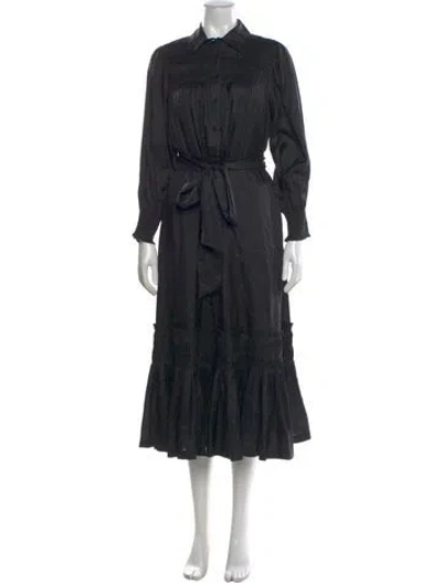 Pre-owned Figue Midi Length Dress In Black