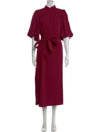Pre-owned Figue Midi Length Dress In Red