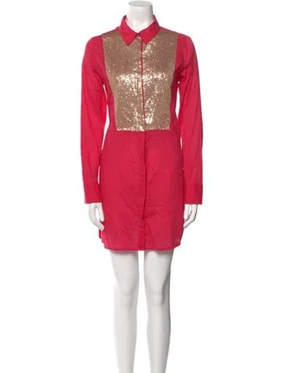 Pre-owned Figue Mini Dress In Pink