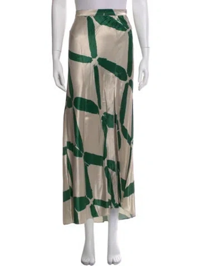 Pre-owned Figue Printed Midi Length Skirt In Multi